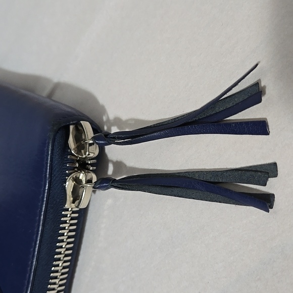 Balenciaga Papier Continental Zip Around Wallet Indigo Blue - Picture 11 of 12